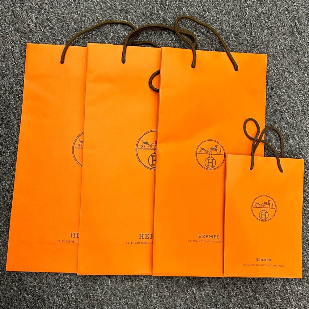 Hermes Shopping Retailer Bags (Bundle)